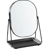 Beliani Make-up spiegels, Cosmeticaspiegel 20 x 22 cm Zwart CORREZE