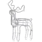 Beliani INNES - Kerstdecoratie - Wit - IJzer