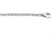 The Jewelry Collection Stalen Collier jasseron 3 6502731 60 cm
