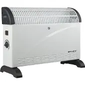 BRASQ Elektrische Convectorkachel - Elektrische Kachel - Compact en Geruisloos - Verstelbare thermostaat 750/1250/2000 watt - Verwarming wit - CH300