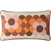 Orla kiely Retro Flower Stripe Canyon sierkussen - 30x50 cm