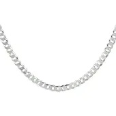 Trendjuwelier huiscollectie 1021680 Zilveren Ketting Gourmet 4,3 mm 50 cm