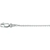 The Jewelry Collection Zilveren Collier anker gediamanteerd 1 1018800 42 cm