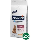Advance 2x12 kg medium senior hondenvoer