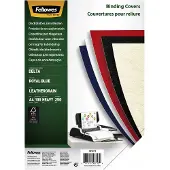 Fellowes Leatherlook bindomslag 250 grams royal blauw A4 (100 stuks)