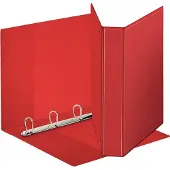 Esselte Presentatieringband panorama A4 4-rings D-mechaniek 30mm PP rood - 3 stuks