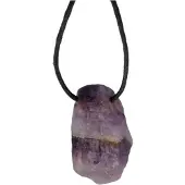 Ruben Robijn Ruwe hanger amethist + koord 1st -