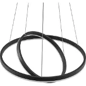 Arcchio Hanglamp Albiona, dimbaar, zwart, Keuken, metaal, Modern