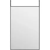 vidaXL Deurspiegel 40x60 cm glas en aluminium zwart