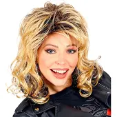 Widmann - Pruik Samantha Touch Me Fox - Blond - Carnavalskleding - Verkleedkleding