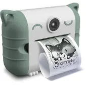 KIDYWOLF KIDYPRINT Groen Thermische Kindercamera – Instant Camera voor Kinderen met Direct Print