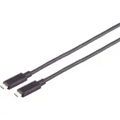 Shiverpeaks S/CONN USB-kabel met maximale connectiviteit, optische USB-C kabel, 3.2, 10 Gbps, PD, 3,0 meter (30-41045)