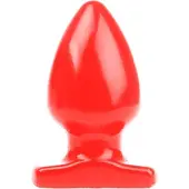 I Love Butt I Butt - Bolvormige Buttplug - Rood L