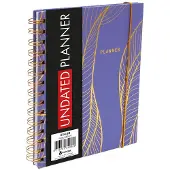 Benza Planner A5 undated spiraal purple - 18 maanden