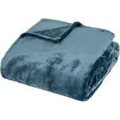Atmosphera Plaid superzacht - 130x180cm - Egeïsch Blauw