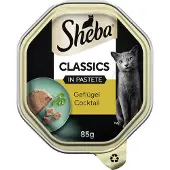 Sheba 10 x Classics in paté 85 g Gevogelte Cocktail