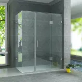Aloni DOUCHECABINE MET DRAAIDEUR IN HET MIDDEN 8MM (90X120X195CM)