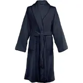 Tiseco - Badjas TRIGA - katoen - badstof, met zakken - XXL, blauw