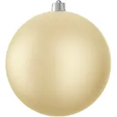 Mica Decorations KerstBal onbreekbaar champagne mat - d25cm