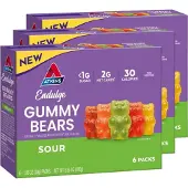 Atkins | Endulge | Gummy Bears Sour | 3 stuks | 3 x 180 gram