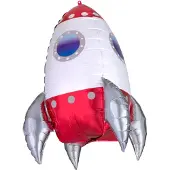Amscan folieballon supershape raket ca 73cm hoog