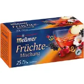 Meßmer thee-fruitmengsel, hartig-fruitig, 25 theezakjes, doos van 12 x 75 g
