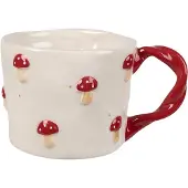 Clayre & Eef Mok 200 ml Beige Keramiek Paddenstoelen