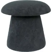 Leitmotiv Poef Mushroom - Zwart - 39.5x39.5x37cm - Scandinavisch
