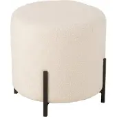 J-Line Stool sheep fabric/foam white