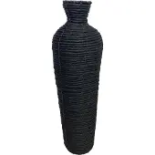 Cozy ibiza Vaas nature lang zwart 57 cm