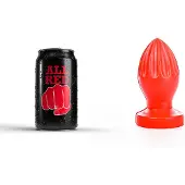 All Red Buttplug 12 x 5 cm - rood