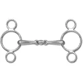 Waldhausen Driedubbel Gebroken Watertrens Bit Met Drie Ringen - Bijna Uitverkocht!