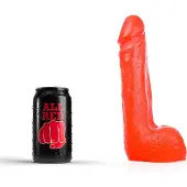 All Red Dildo 20 x 4,5 cm - rood