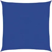 vidaXL Zonnezeil 160 g/m² 2,5x2,5 m HDPE blauw