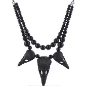 ReStyle - Raven Talisman Ketting met Ravenschedels