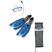 Cressi Agua Snorkeling Set Blauw EU 41-42