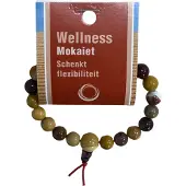 Spiru Edelsteen Armband Mokaiet Powerbead met Uitlegkaart