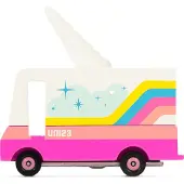 Candylab Toys Candycar Vans: UNICORN 2.0 VAN (UNI23) 8,4x4,1x6,5cm, wooden diecast, in giftbox, 3+