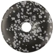 Ruben Robijn Obsidiaan sneeuwvlok donut 40 mm