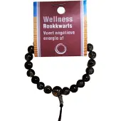 Ruben Robijn Powerbead Armband Rookkwarts (Met Displaykaart)