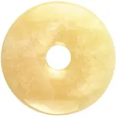 Ruben Robijn Donut 3 cm calciet geel 1st -
