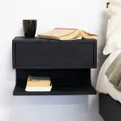 Giga Meubel Nachtkastje Zwevend Malma Zwart