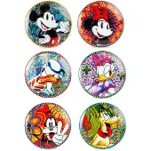 Egan Mickey Mouse Dessert Dishes 6 Units Veelkleurig