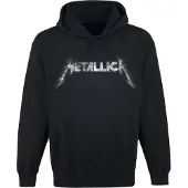 Metallica Trui met capuchon - Spiked Logo - S tot XXL - voor Mannen - zwart | Maat S