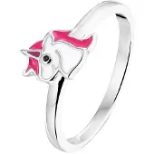 Trendjuwelier huiscollectie Ring Eenhoorn Zilver Gerhodineerd