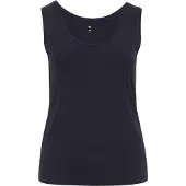 We fashion - Dames nauwsluitend singlet - Curve - Donkerblauw - Katoen - Plus Size Maat: 46