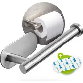 XIVADA Toiletrolhouder Nino - Rvs - Zelfklevend - Zilver