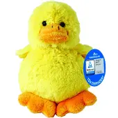 MBW Kuikentje van een kip of eend - geel - pluche knuffels - 11 cm - Knuffel boederijdieren