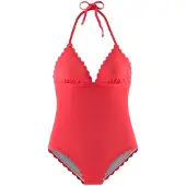 LASCANA Badpak 'Scallop' rood