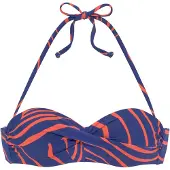 Buffalo Bikinitop '' donkerblauw / oranje